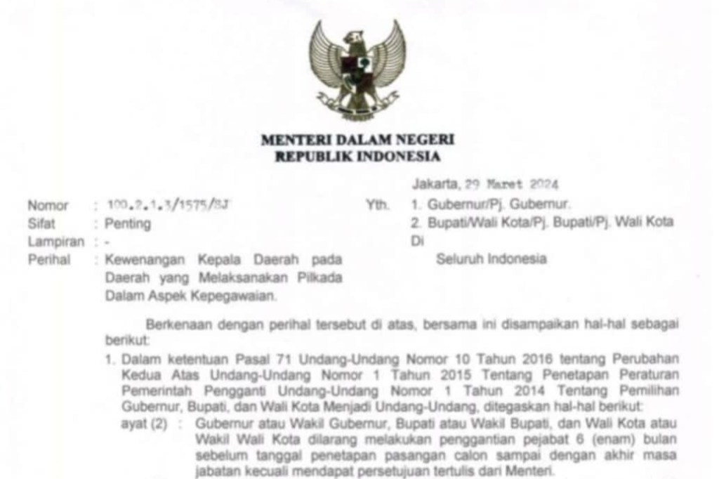 LANGGAR TAHAPAN PILKADA, 22 PEJABAT DI BLORA BATAL&nbsp;DILANTIK